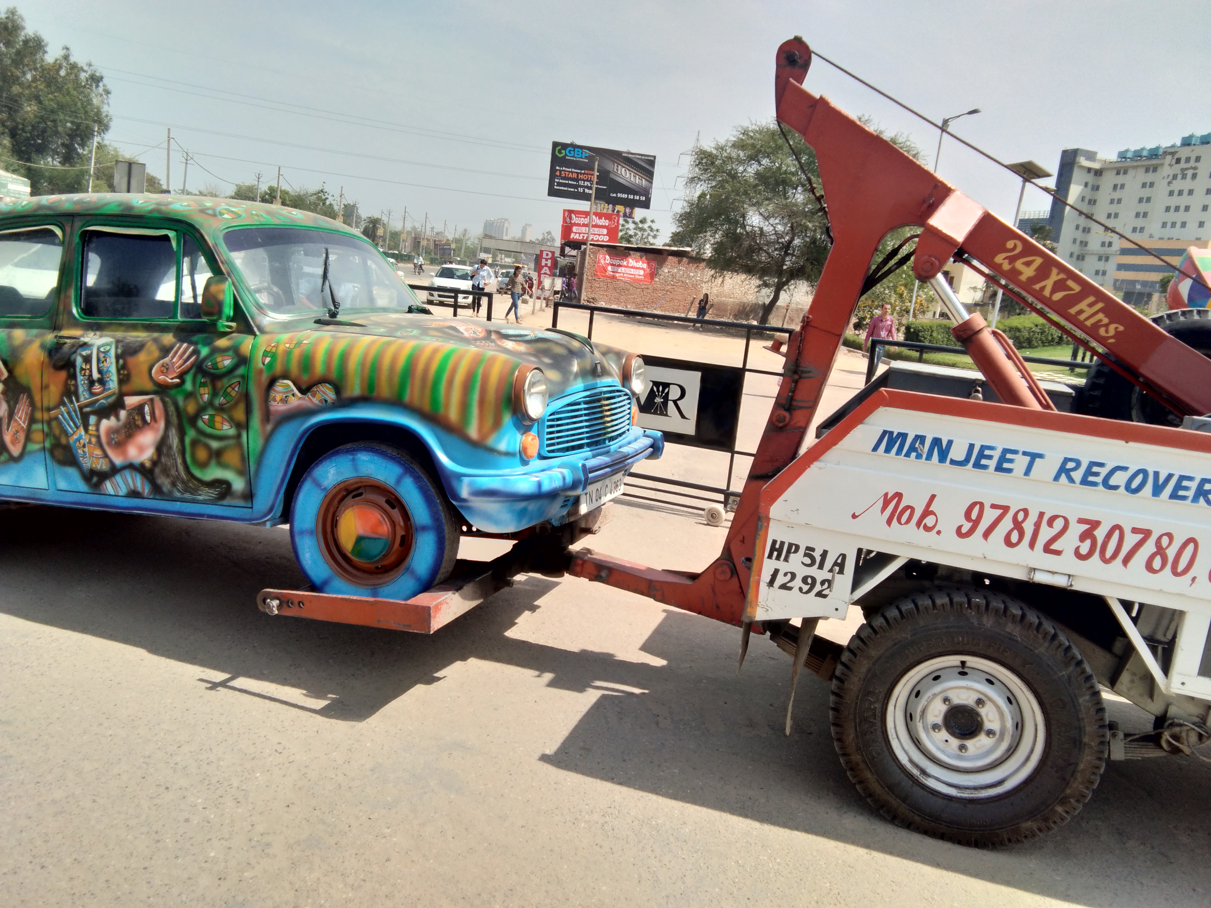 Car Towing Service In Morinda  | Manjeet Towing Services | Best Car Towing Service In Morinda, 7Top Car Towing Service In Morinda, 24 Hour Car Towing Service In Morinda, Car Towing Service near me , Car Tow Van near me  - GL72860